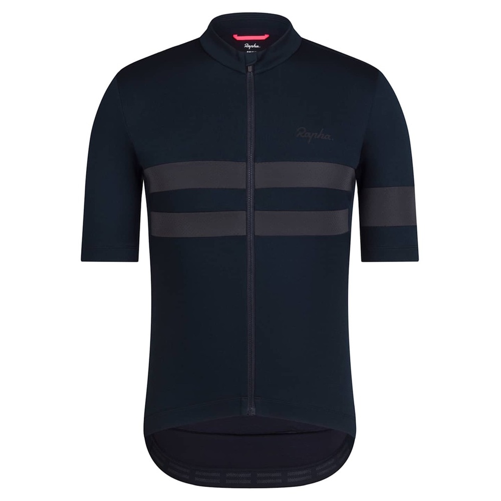 Rapha Navy and Gray S/S Brevet Jersey